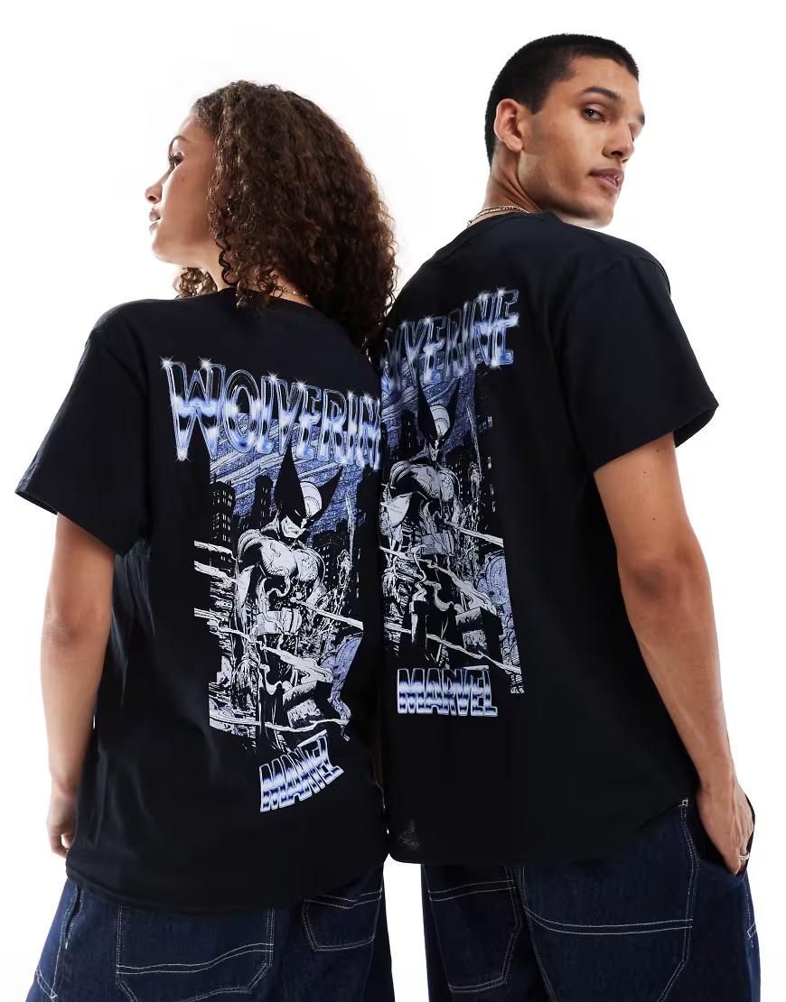 czarny t-shirt print