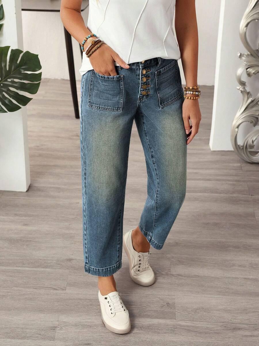 NIEBIESKIE SPODNIE JEANS 