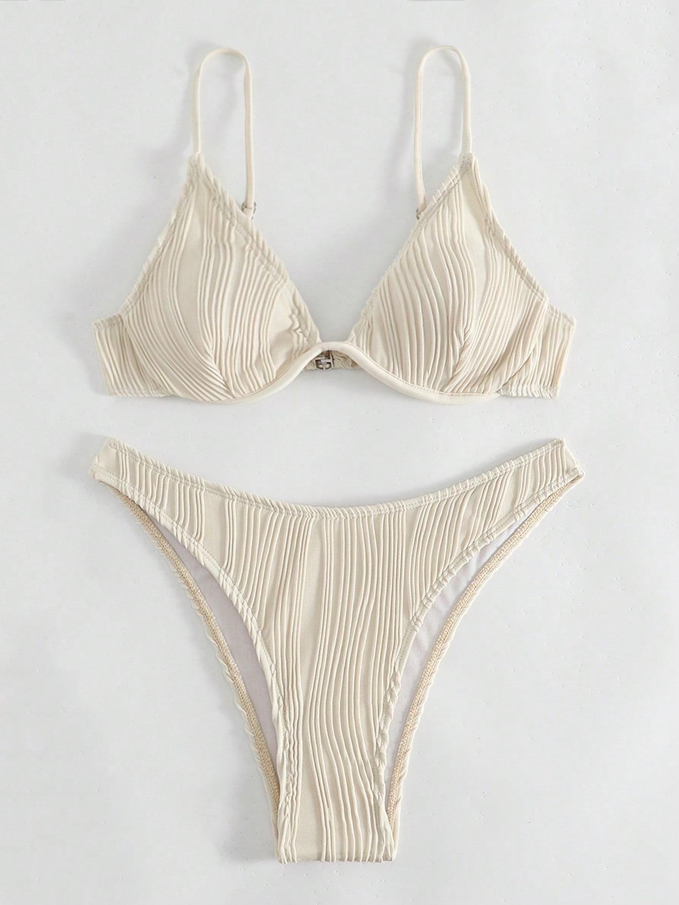 ecru dół od bikini prążki