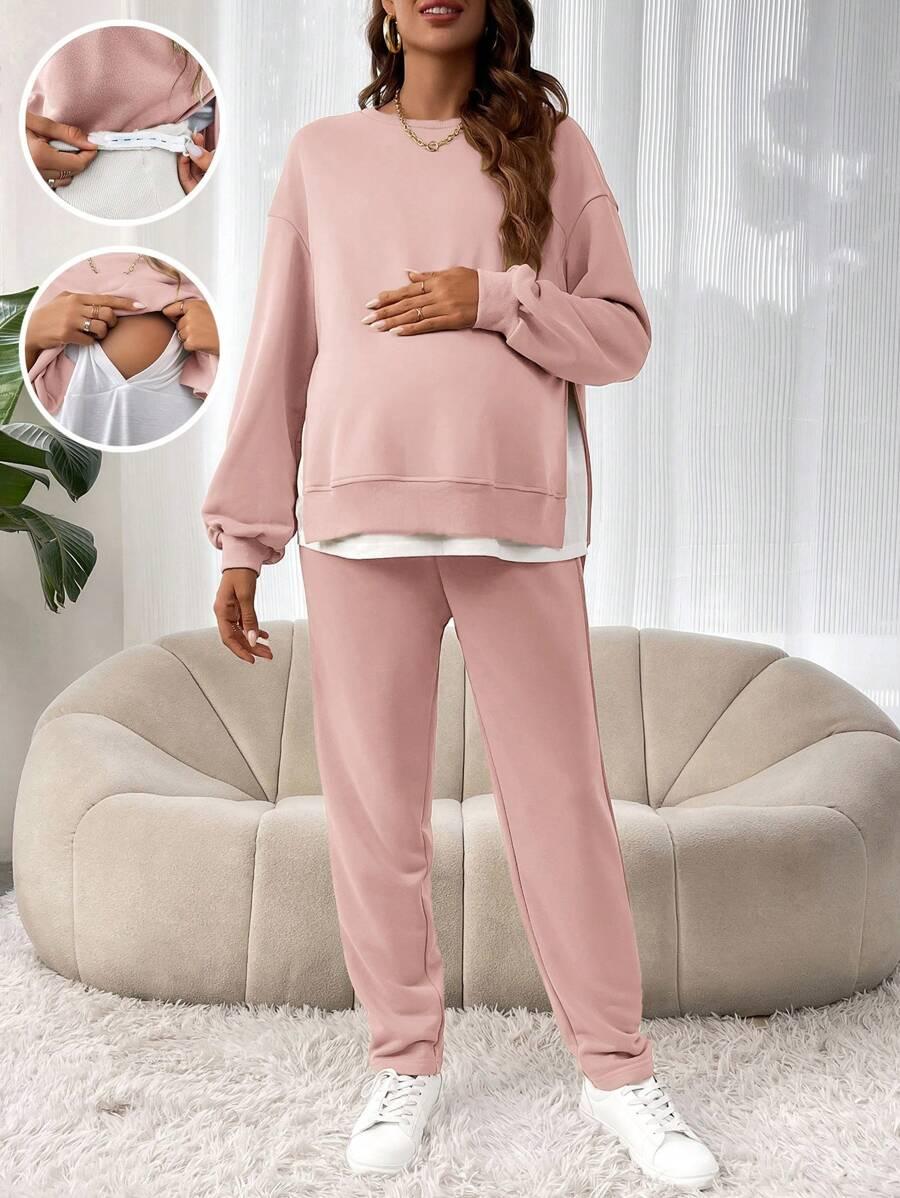 KOMPLET CIĄŻOWY BLUZA SPODNIE