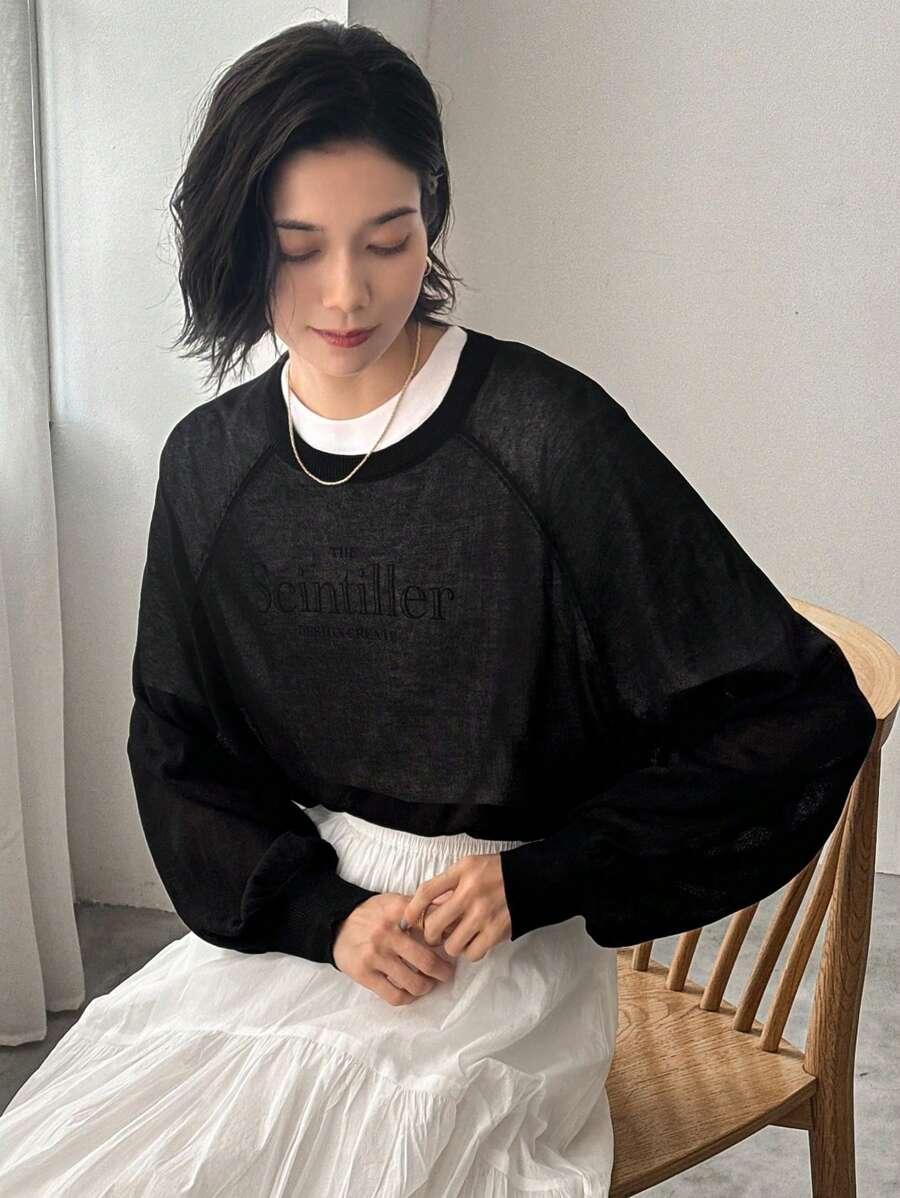 SWETER DAMSKI OKRĄGŁY DEKOLT
