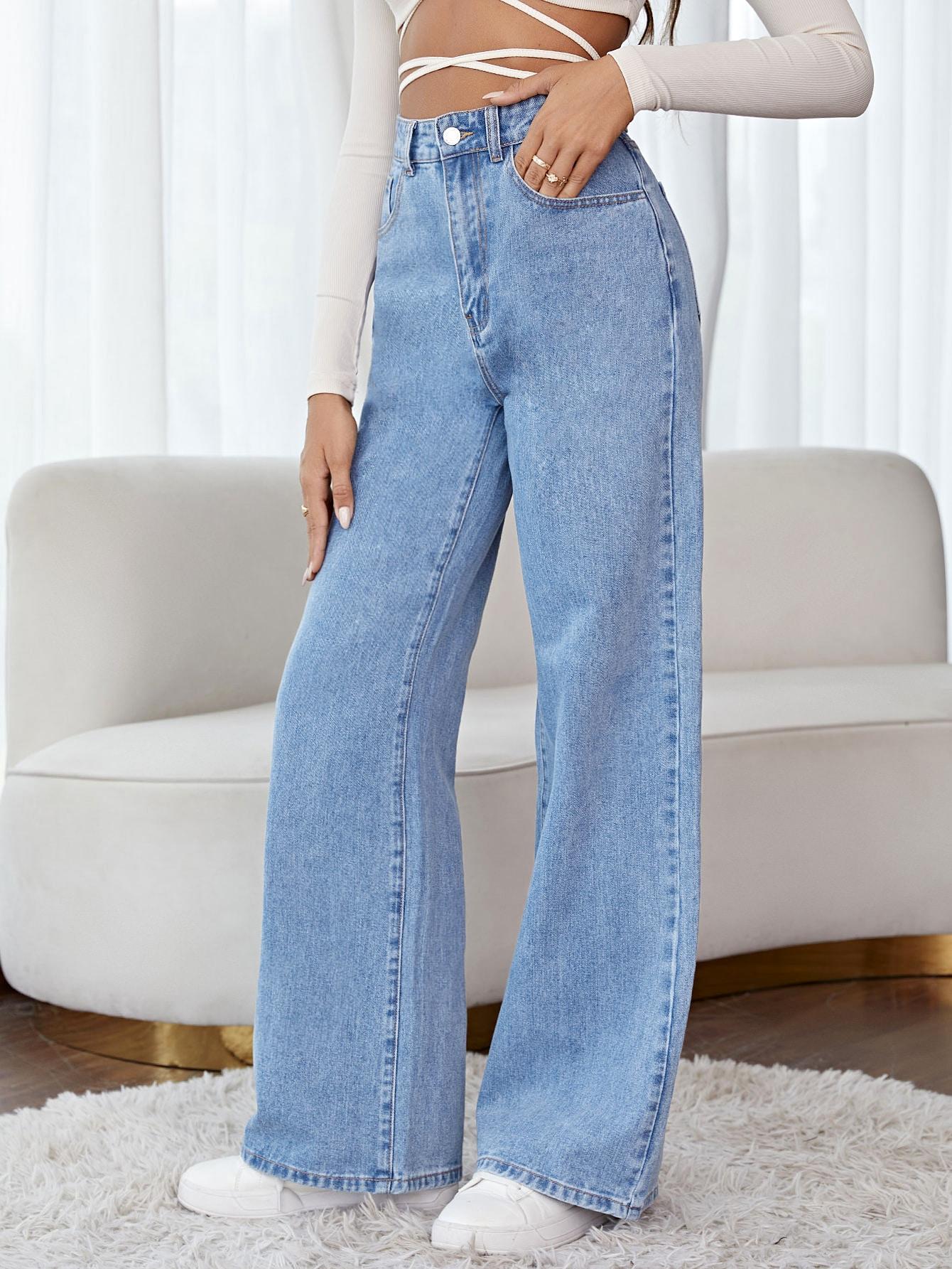 NIEBIESKIE SPODNIE JEANS 