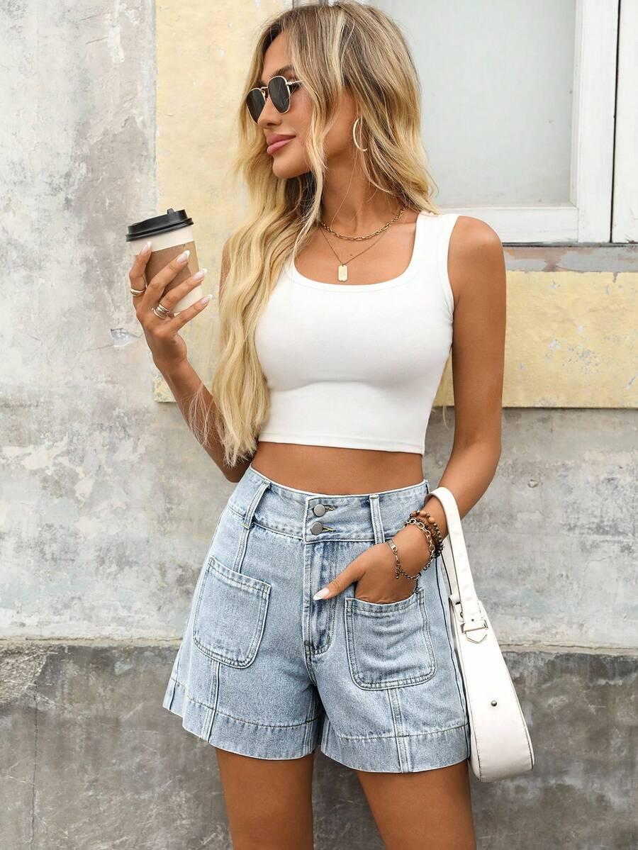 spodenki jeans kieszenie