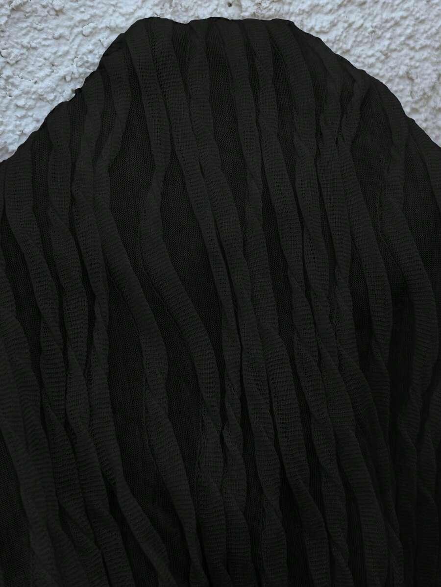 czarna bluzka v neck
