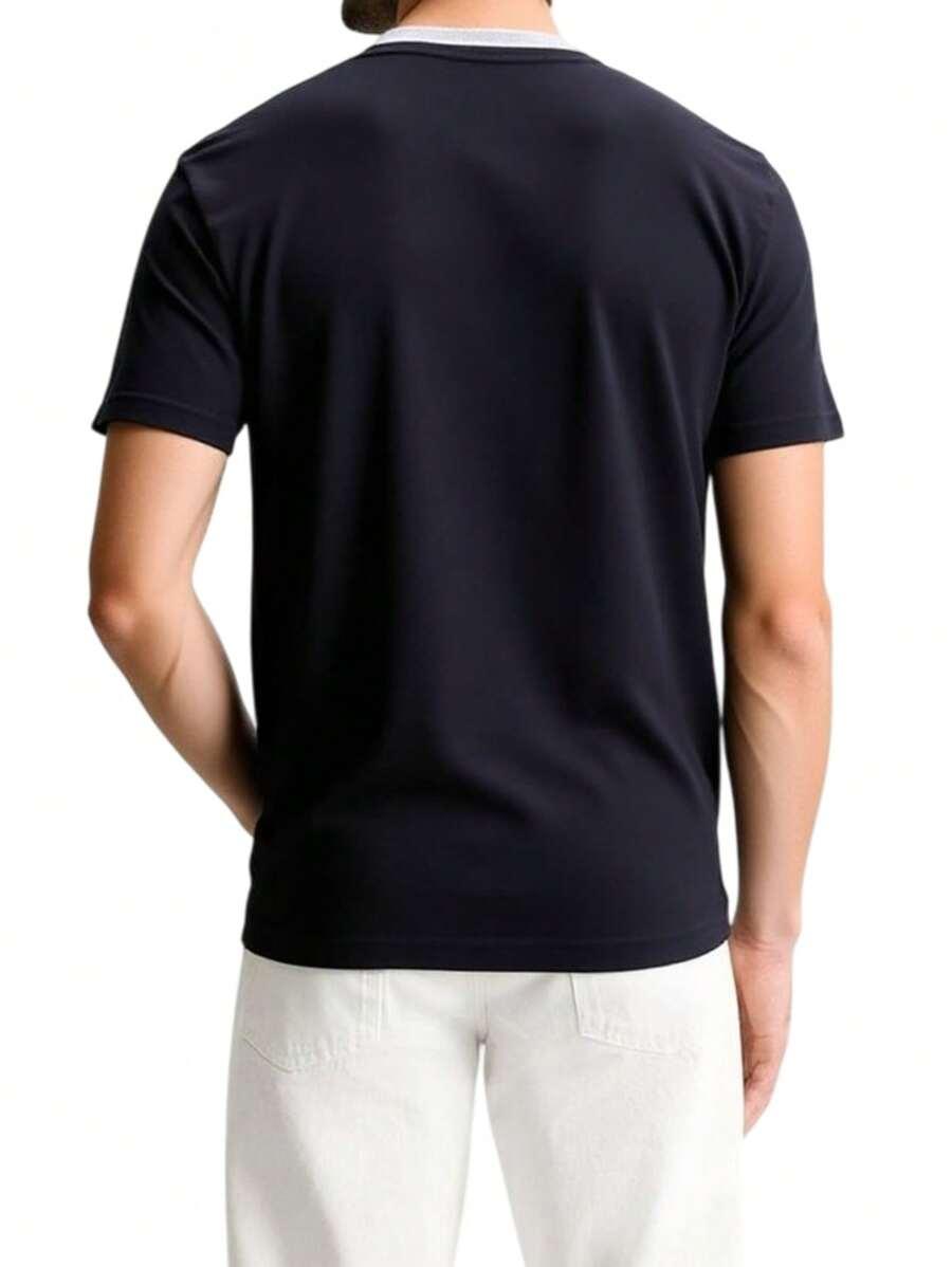 czarny t-shirt logo