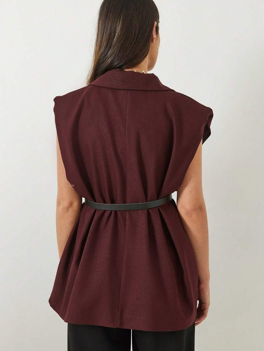 KAMIZELKA V-NECK GUZIKI