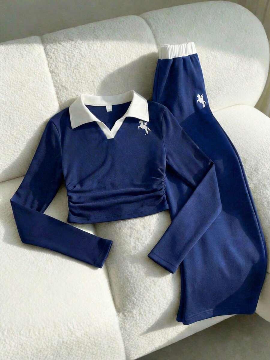 spodnie bluzka komplet
