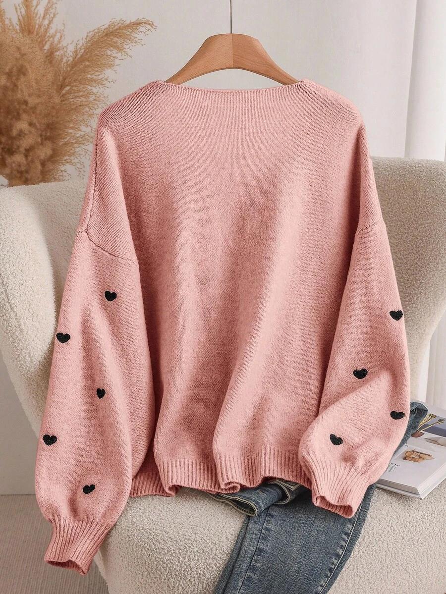 różowy sweter wiązanie