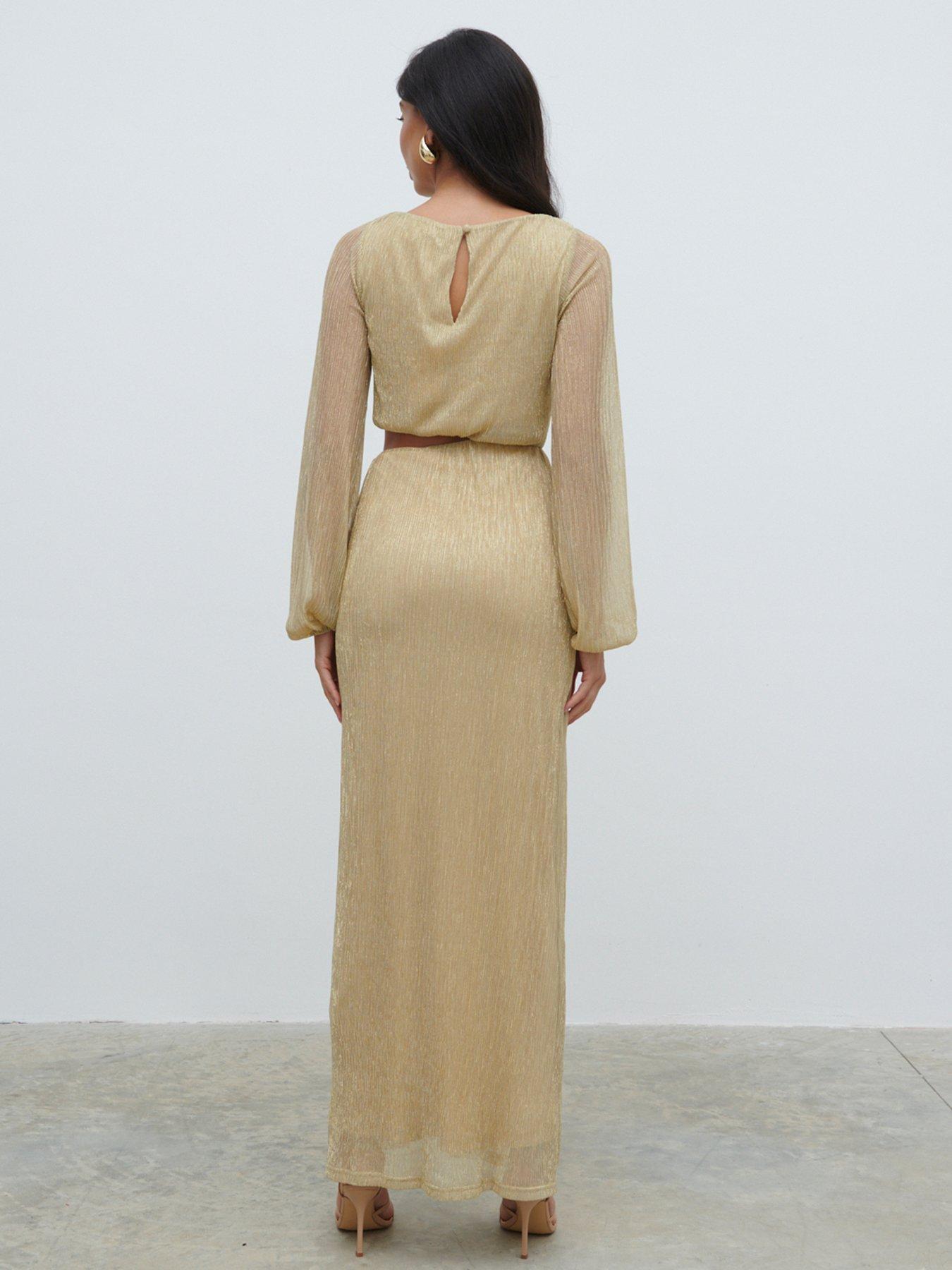PREETY LAVISH SUKIENKA MAXI Z WYCIĘCIEM