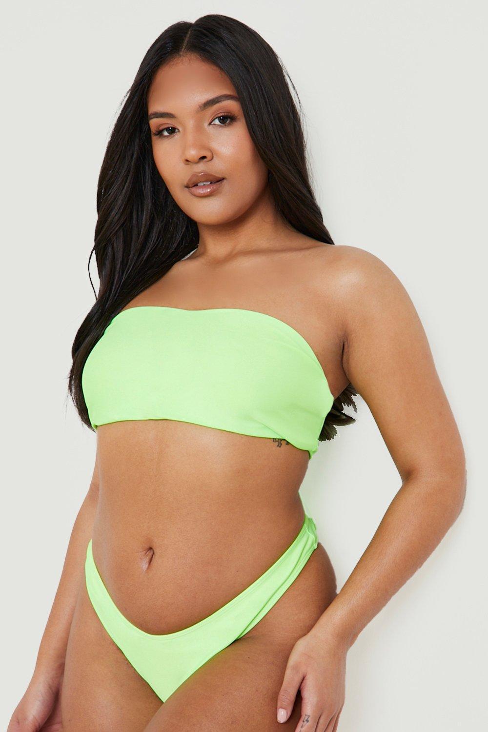 zielony dół od bikini neon