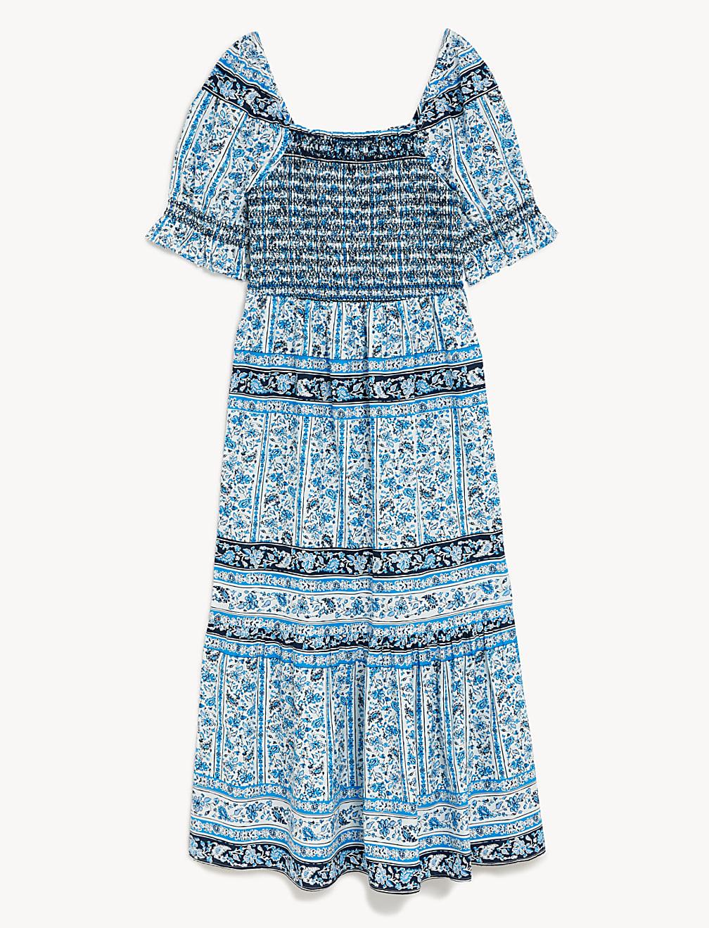 SUKIENKA KRÓTKI RĘKAW PRINT T42-7802-E4