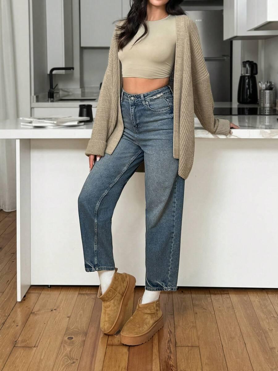 NIEBIESKIE SPODNIE JEANS