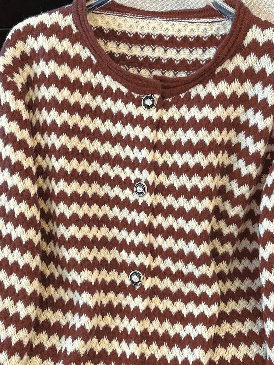 kolorowy sweter print