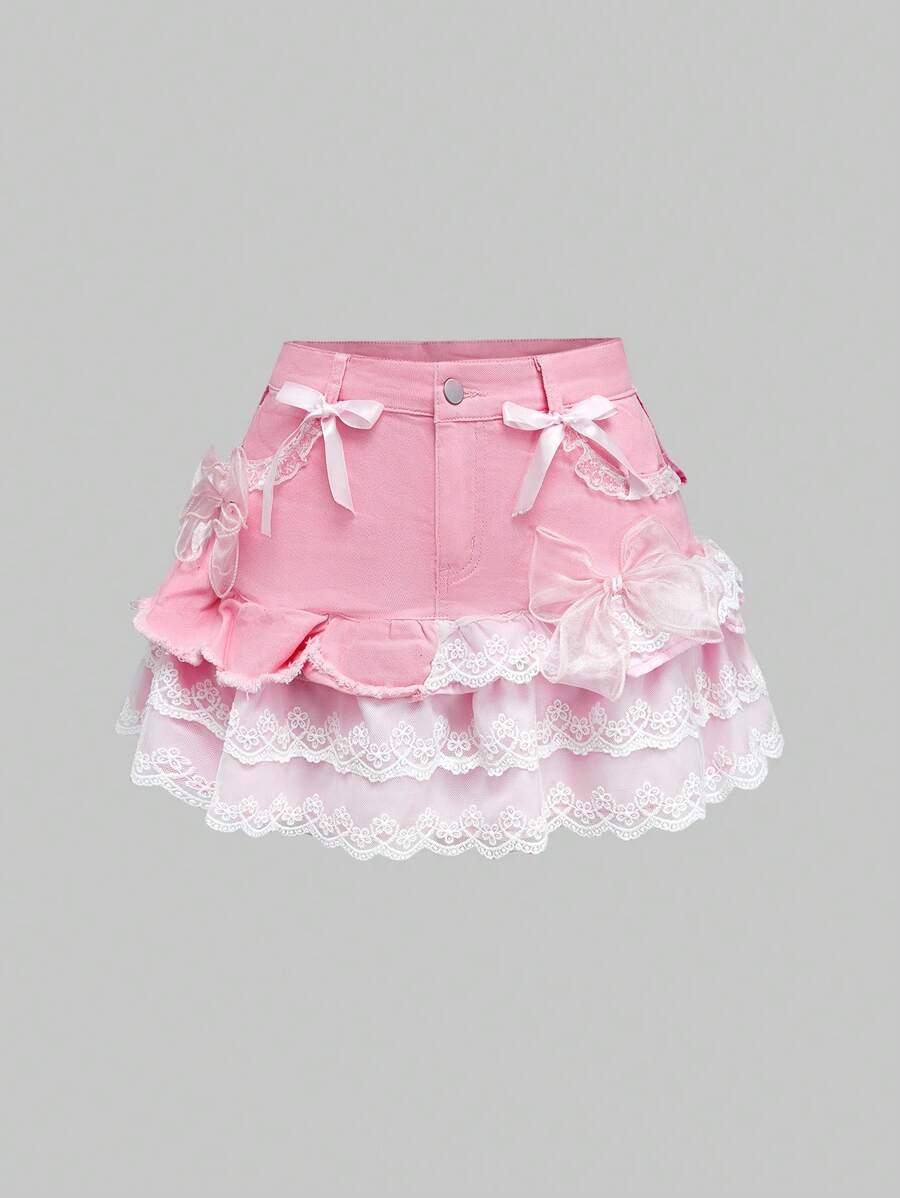 mini spódnica zdobienie