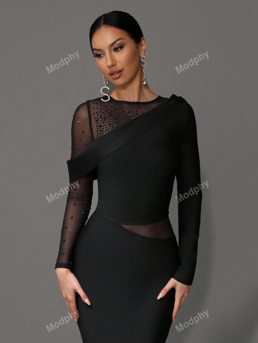 CZARNA SUKIENKA MAXI