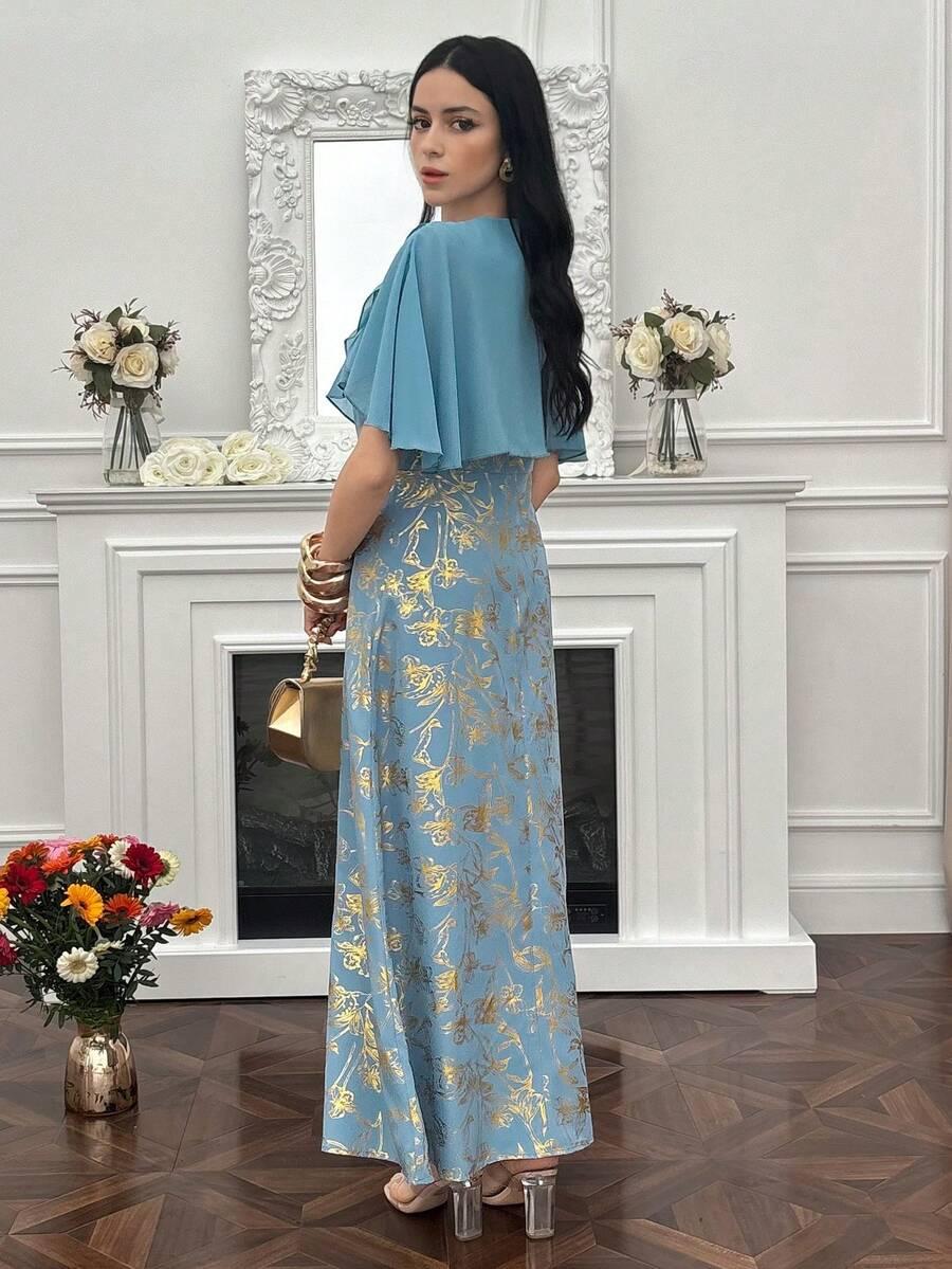 NIEBIESKA MAXI SUKIENKA