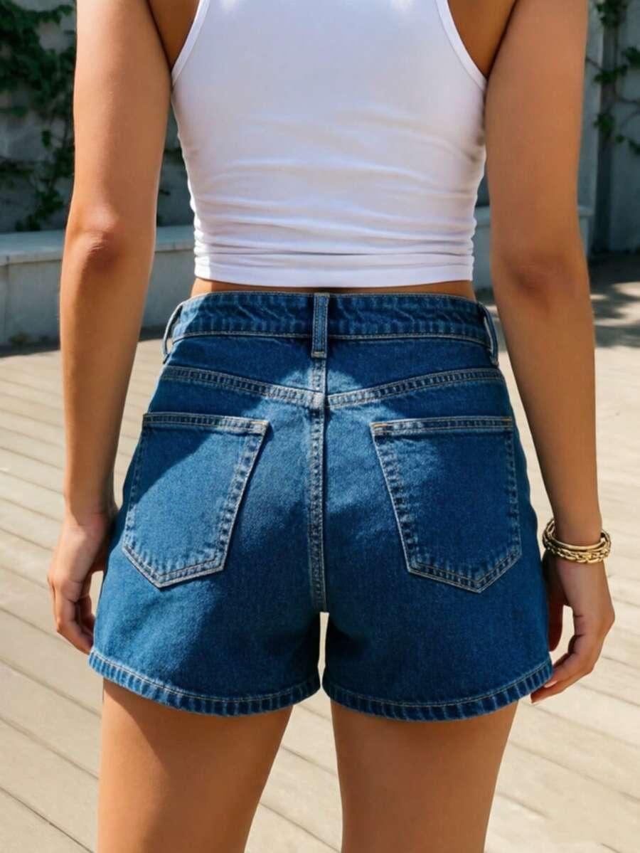 krótkie spodenki jeans kieszenie