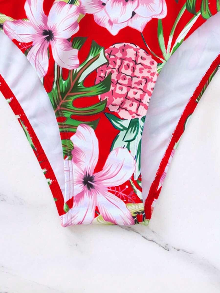 komplet bikini wzór push-up