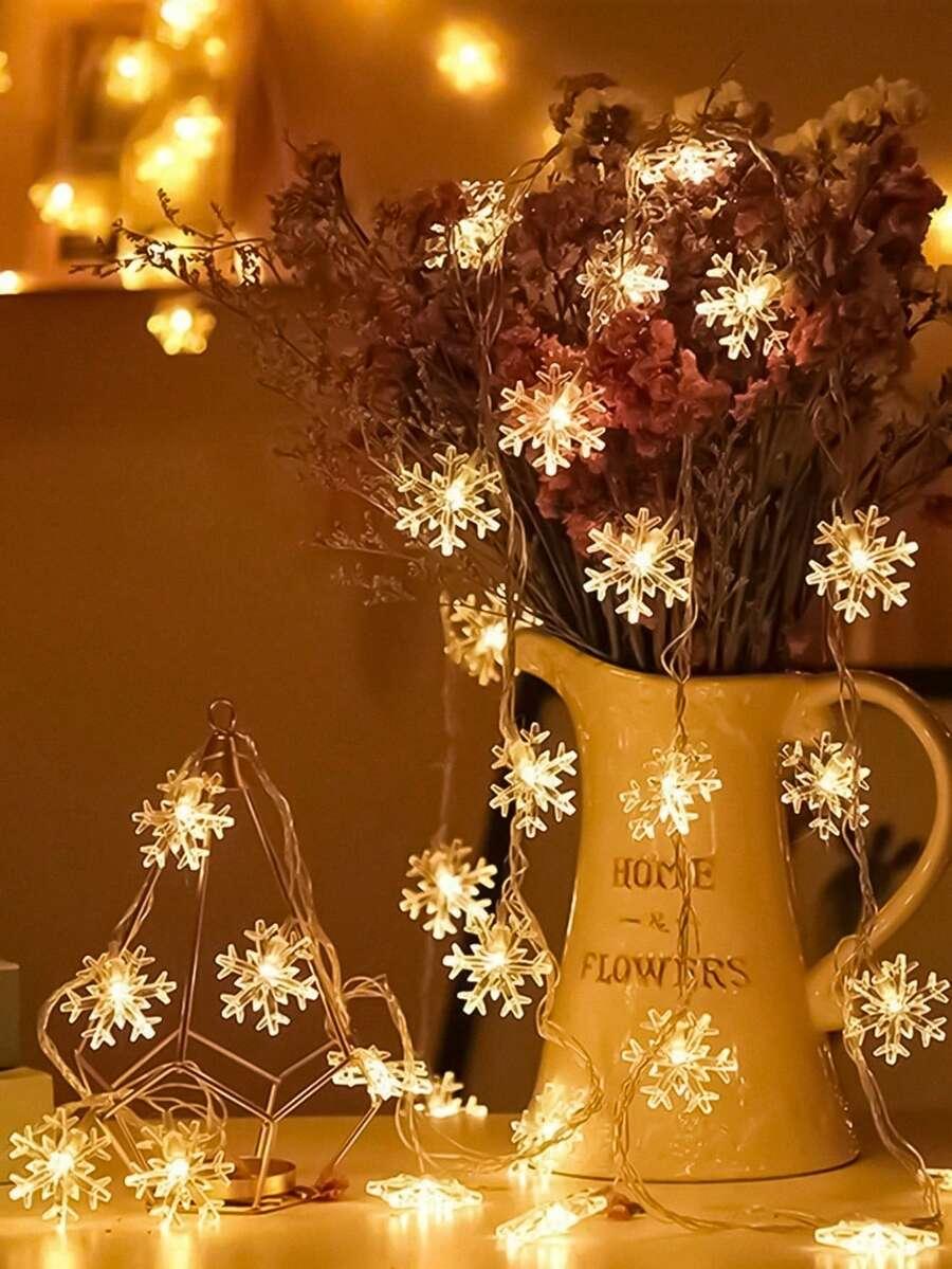 lampki led płatki śniegu