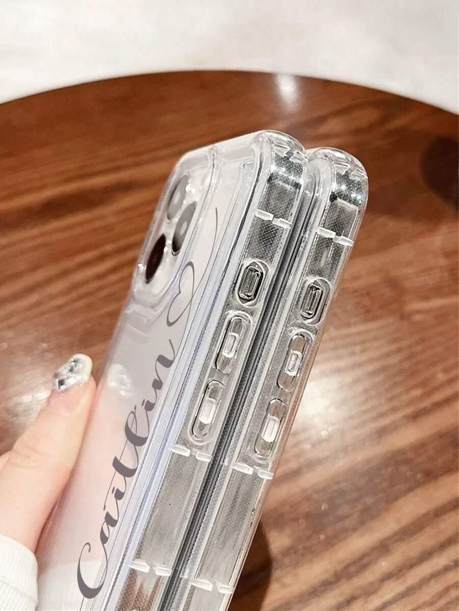 przezroczyste etui napis "bajsamsa" NA IPHONE 12