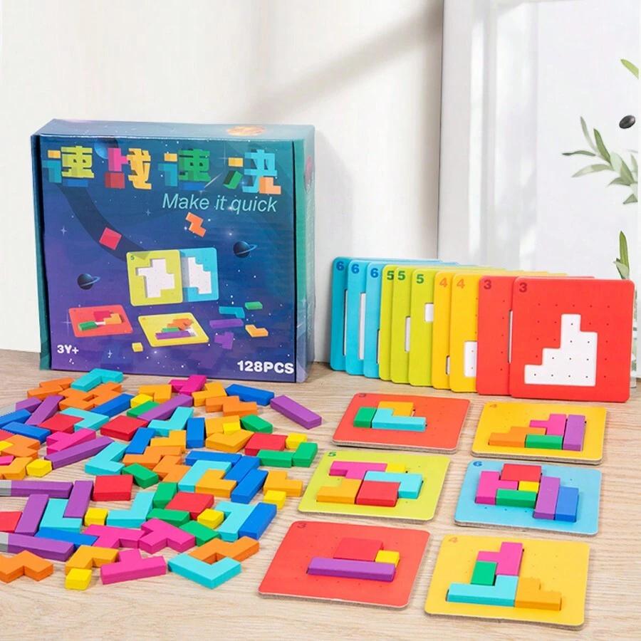 Drewniane puzzle gra