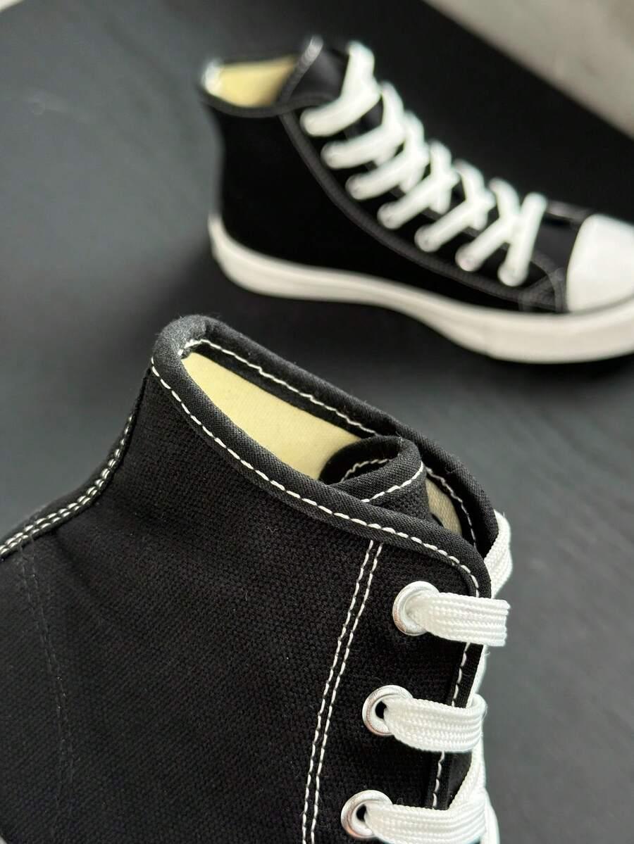 czarne wysokie trampki