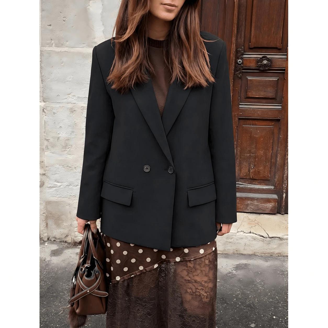 czarna elegancka marynarka