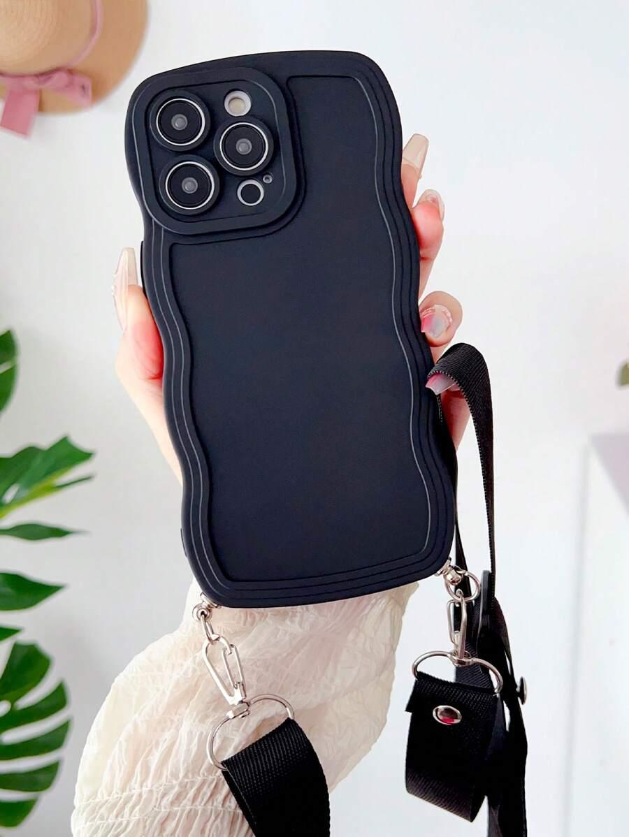 czarne etui z paskiem IPhone 14