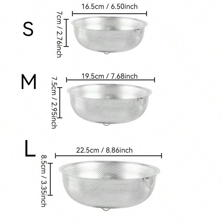 durszlak sitko kuchenne 3 szt