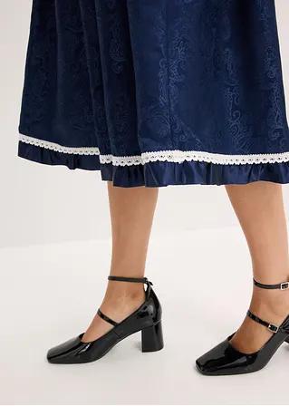 SPÓDNICA MIDI ROZKLOSZOWANA