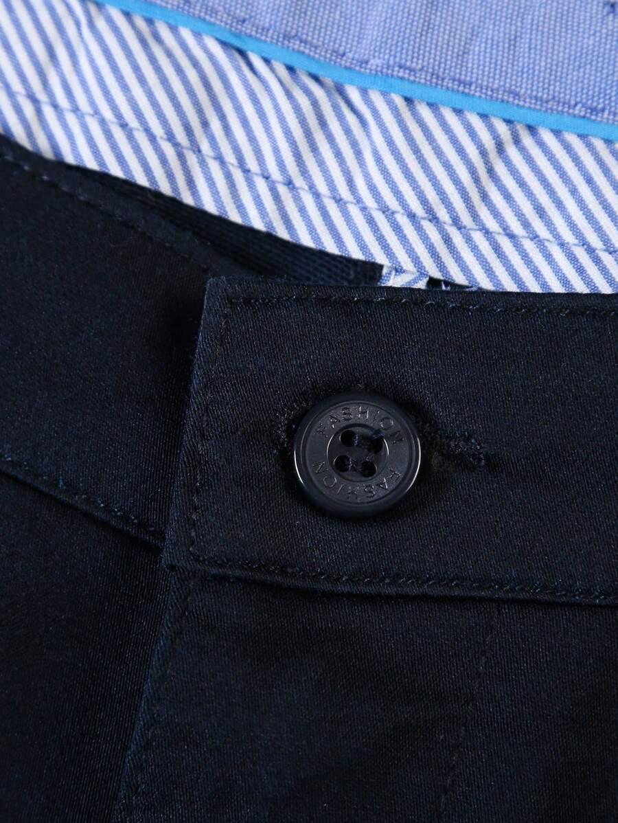 GRANATOWE ELEGANCKIE SPODNIE 