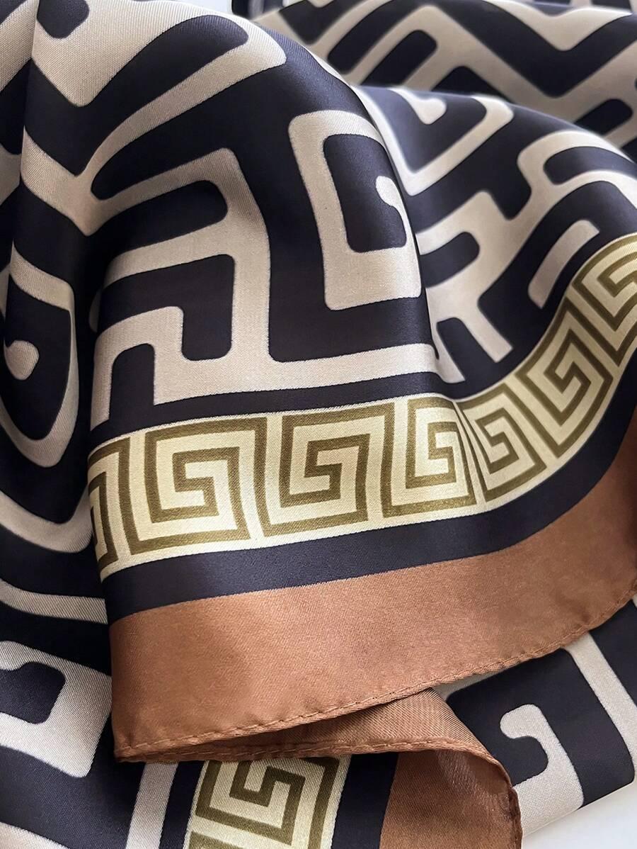 bandana narzutka wzór geometryczny