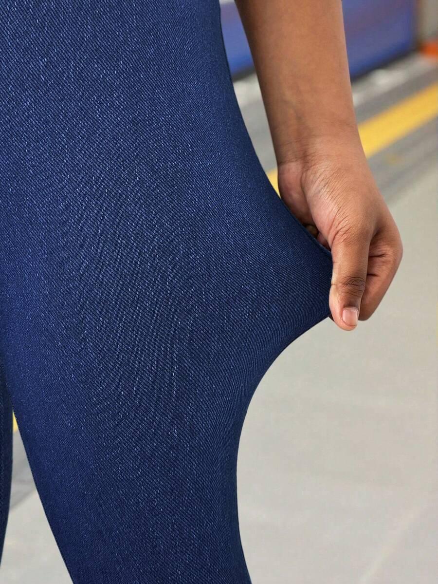 LEGGINSY IMITACJA JEANSU DZWONY 9Y