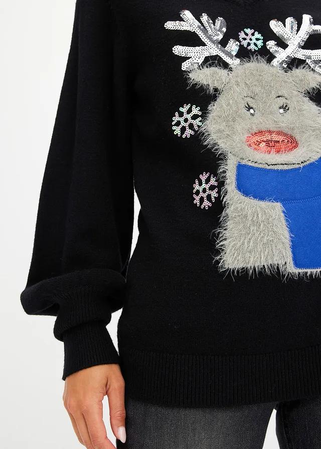 SWETER Z MOTYWEM ŚWIĄTECZNYM