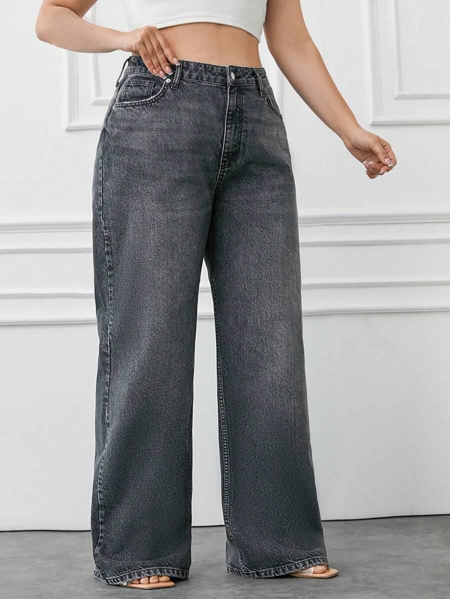szare spodnie jeans
