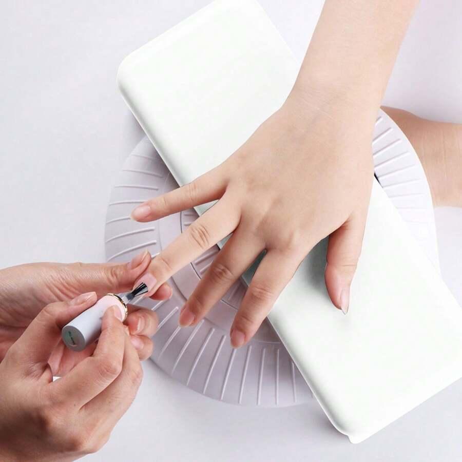 biały PODŁOKIETNIK DO MANICURE 