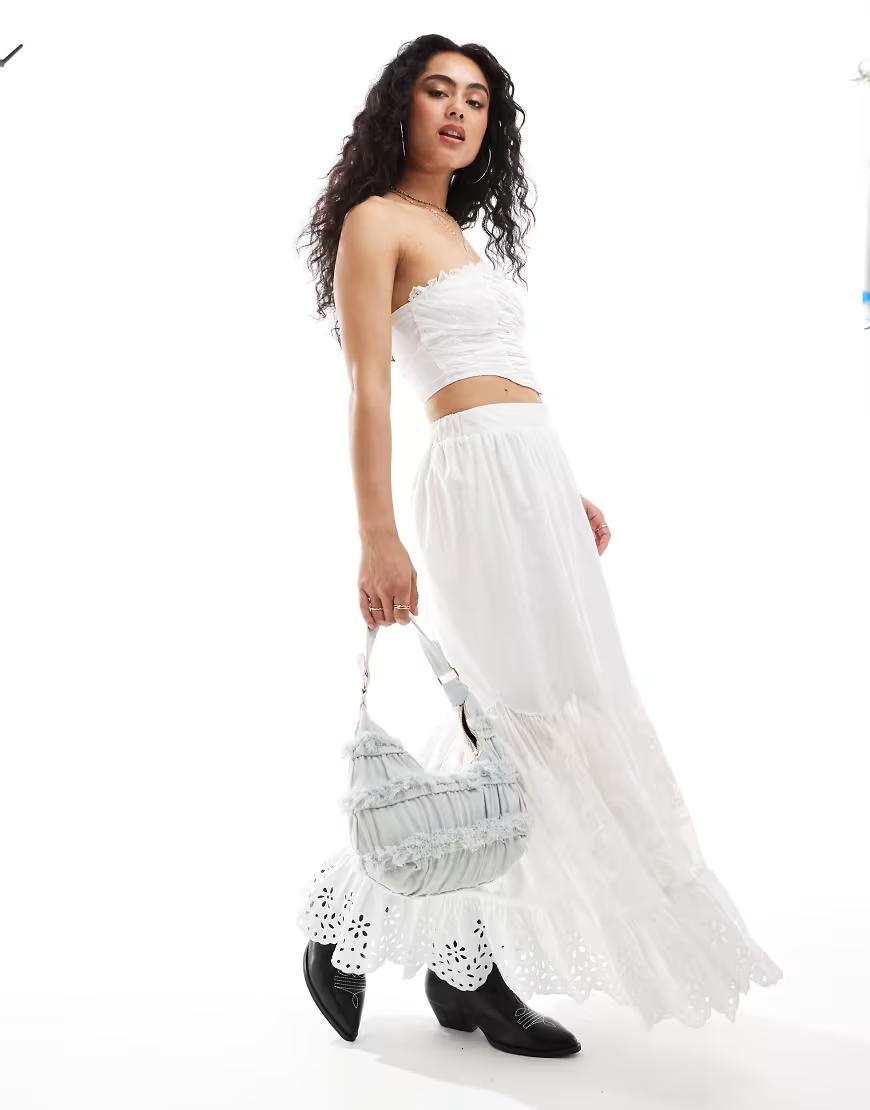 SATYNOWY CROP TOP MARSZCZENIA