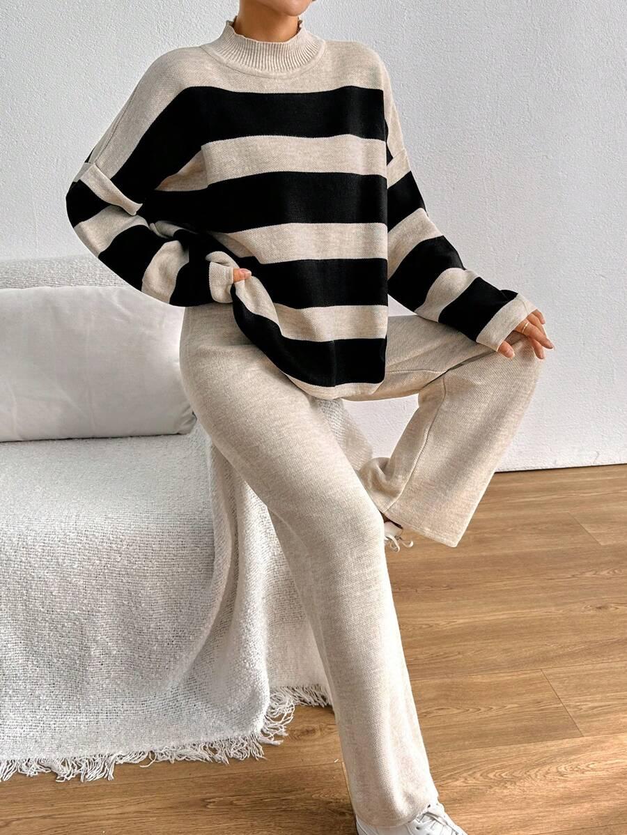 SWETER SPODNIE KOMPLET