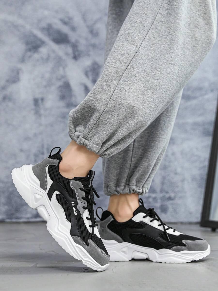 CZARNE SZNUROWANE BUTY SPORTOWE