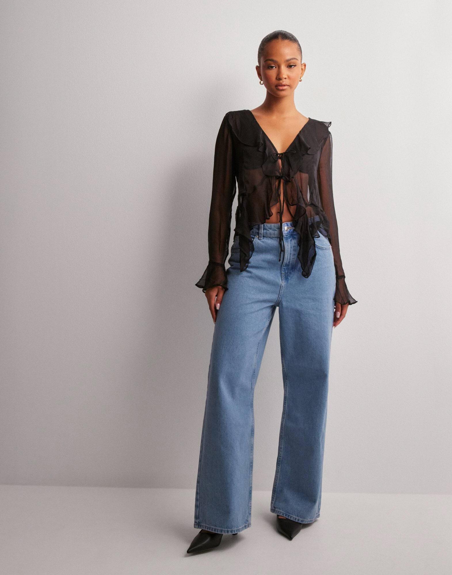 NIEBIESKIE SPODNIE JEANS 
