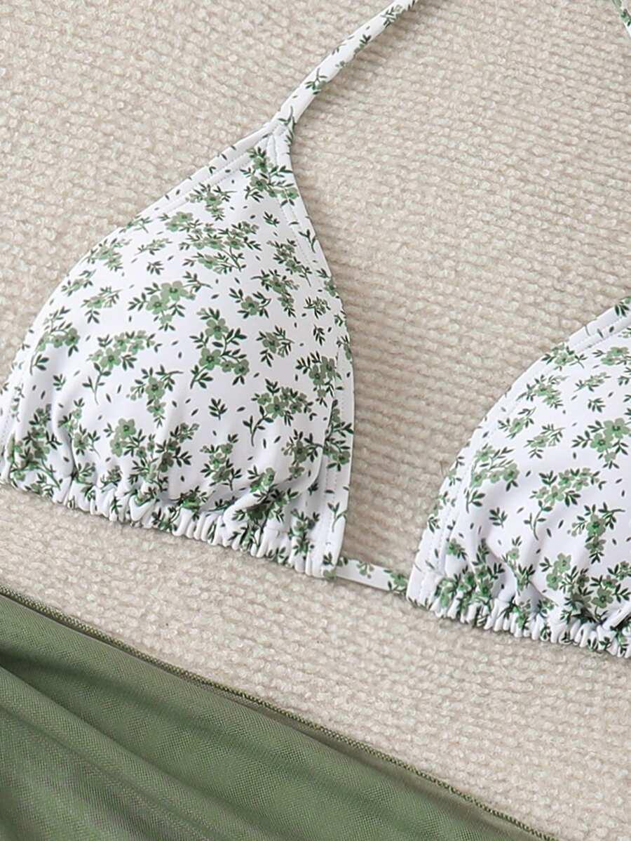 KOMPLET BIKINI PRINT KWIATY