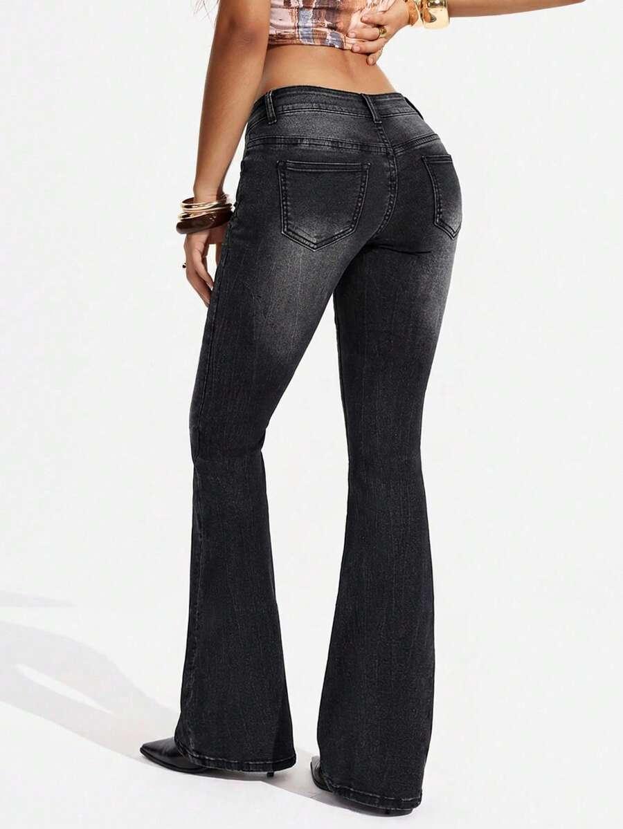 czarne spodnie jeans 