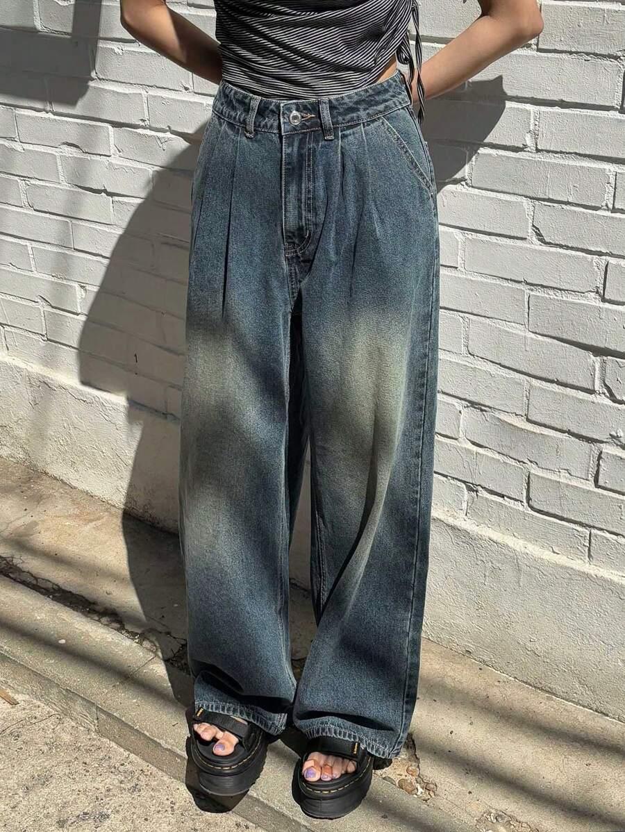 JEANSY DAMSKIE MOM FIT WYSOKI STAN