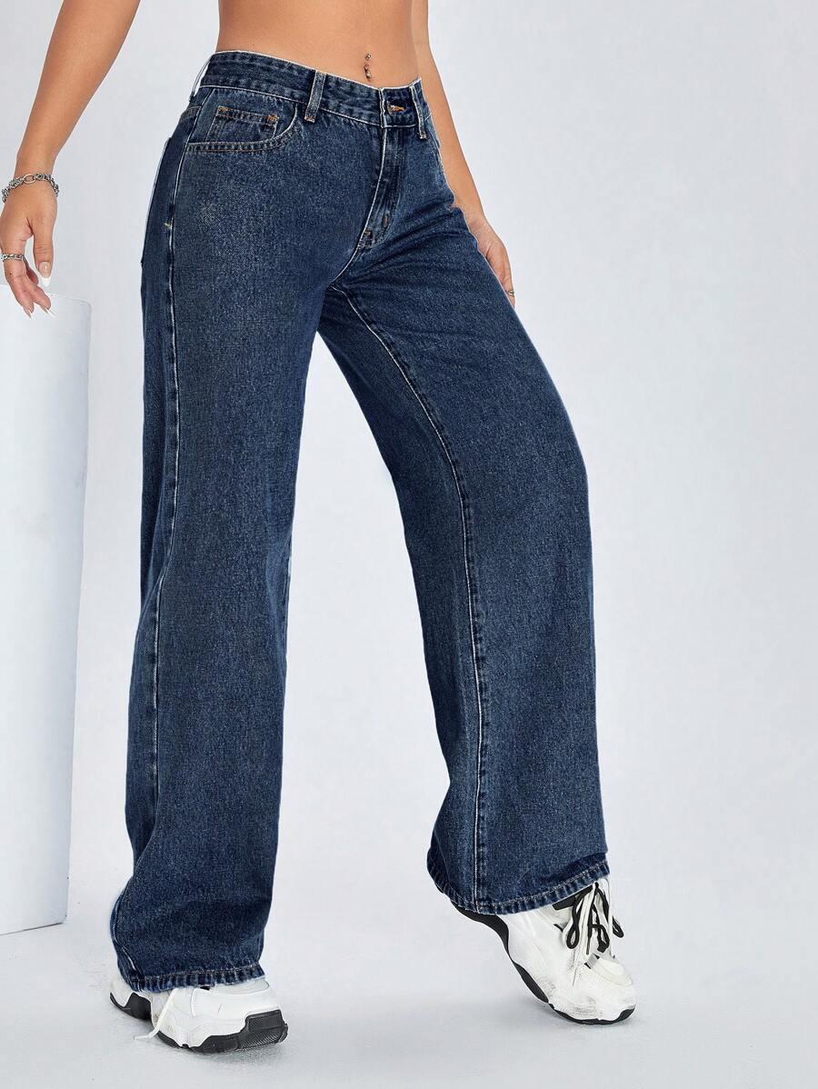 NIEBIESKIE SPODNIE JEANS