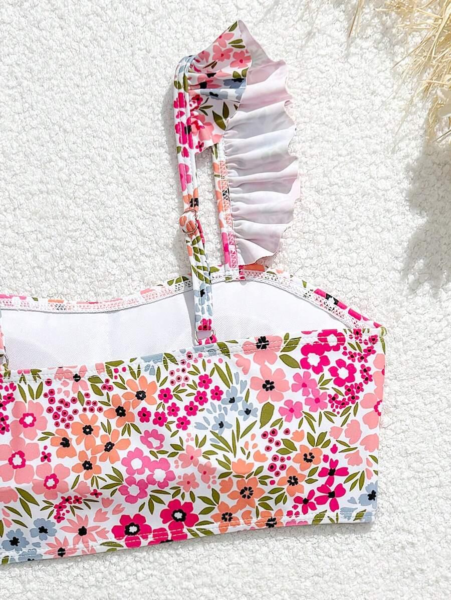 3-CZĘŚCIOWY STRÓJ KĄPIELOWY bikini spódnica komplet