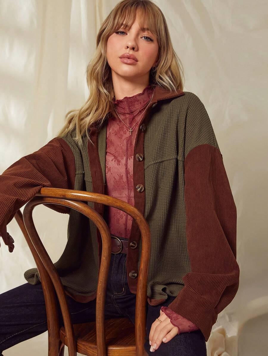 BLUZA ROZPINANA Z KOŁNIERZEM