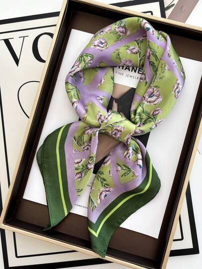 chusta print kwiaty