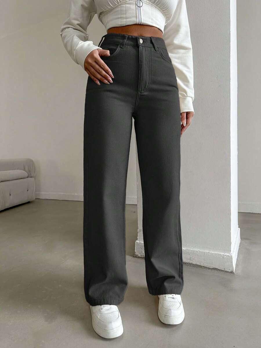 SPODNIE JEANS PROSTA NOGAWKA
