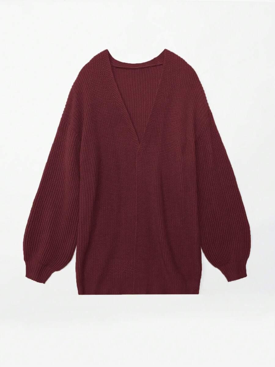 czerwony sweter kardigan 