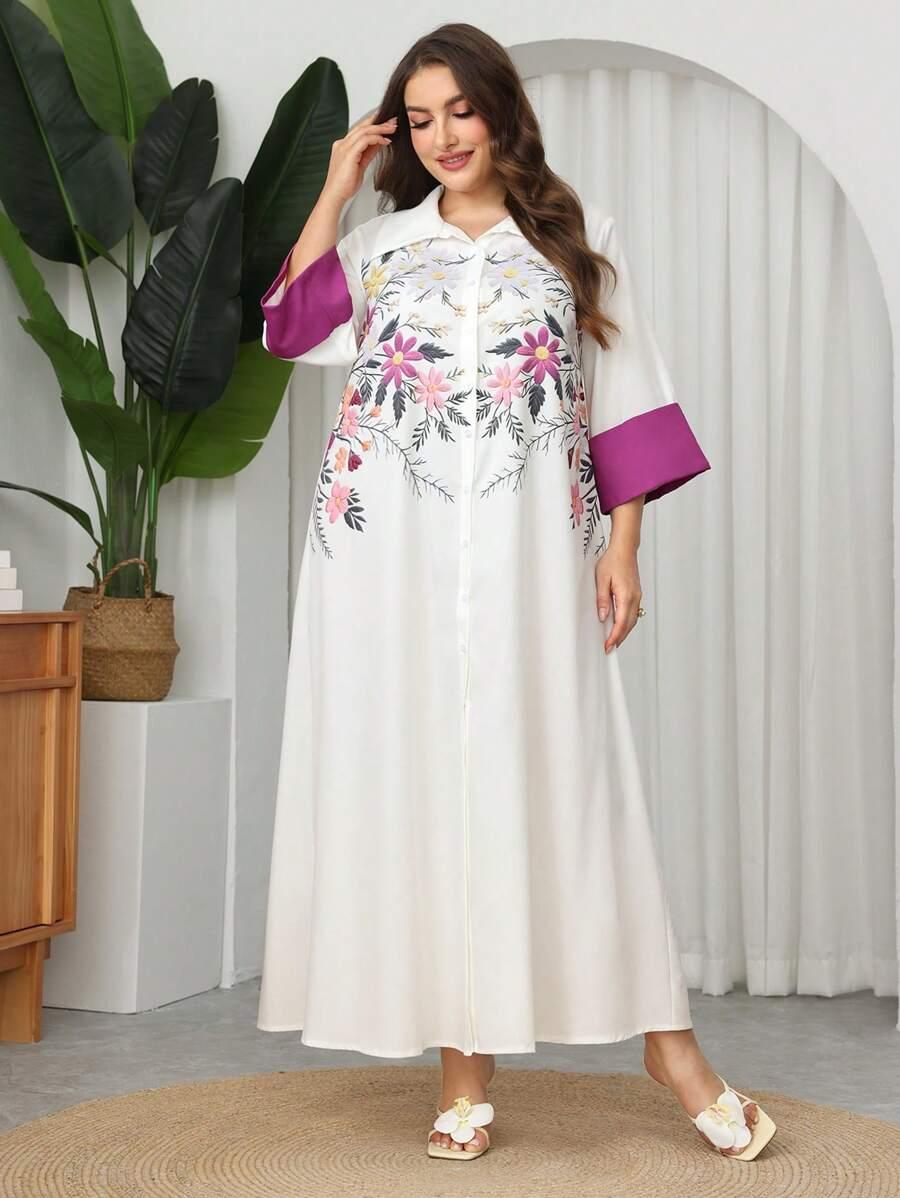 sukienka maxi kwiatowy print 